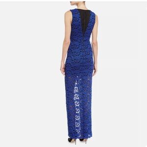 Alice + Olivia Blue Lace Maxi Dress